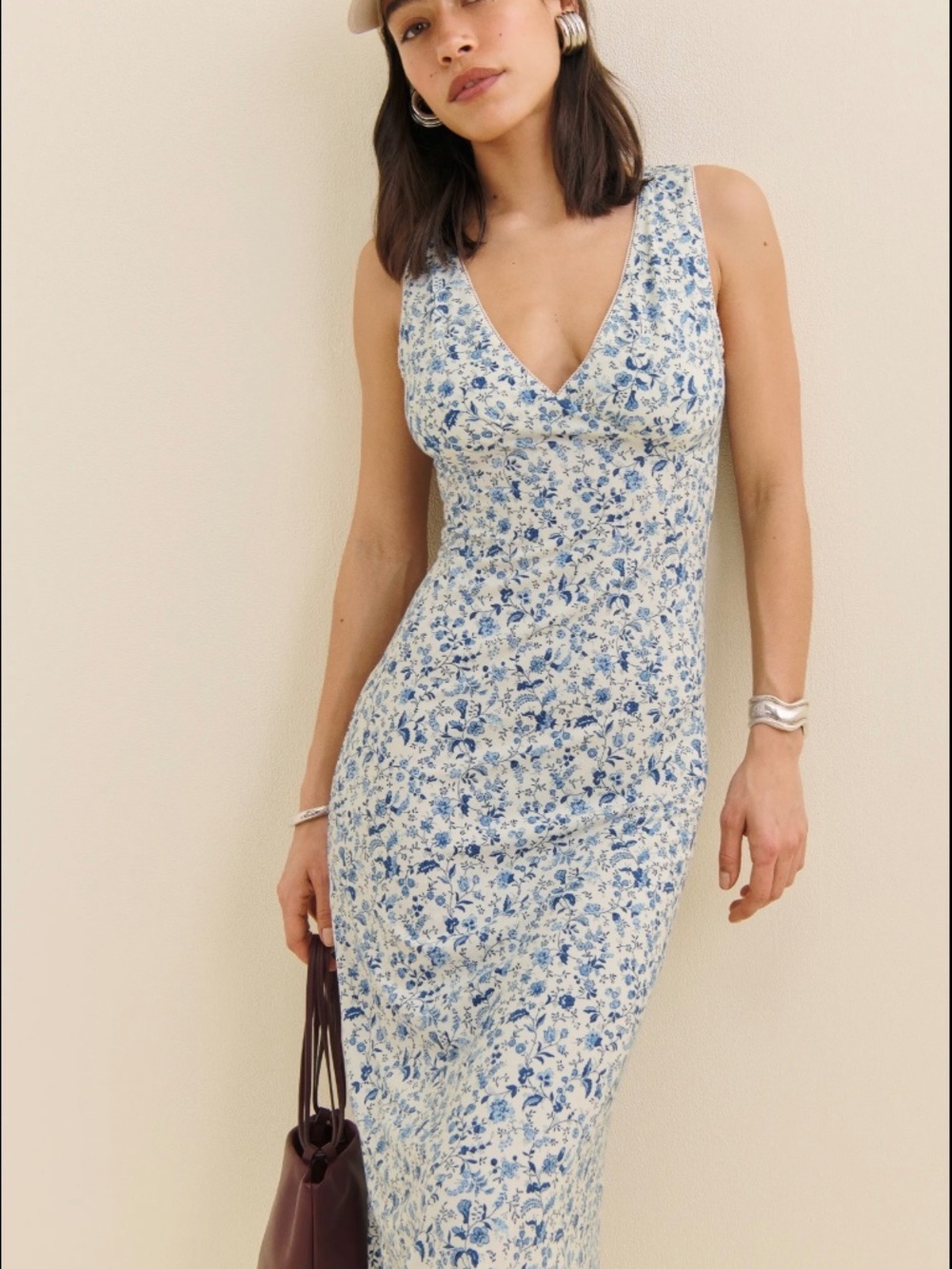 Reformation Brayden Knit Dress Blue - Size M - NWOT